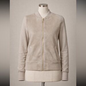 Sironi Women’s Faux Suede/Knit Bomber Jacket X-Small